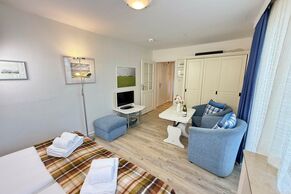 Wohnschlafzimmer - Doppelbett & TV