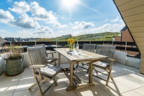 Dachterrasse zum Süden mit Balkonmöbel